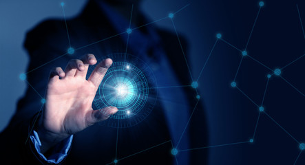 Woman using modern technologies