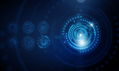 High technology blue background