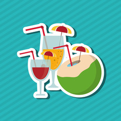 Vacation icon design