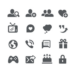 Social Communications Icons -- Utility Series