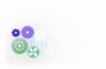 Backdrop with gears and cogwheels