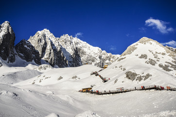 jade Dragon snow mountain Lijiang city © stpadcharin
