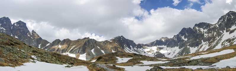 High Tatra Mountains panorama near Rysy peak and Strbske Pleso, Slovakia © smoke666