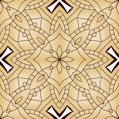 Obraz premium Bright seamless abstract pattern, mandala.