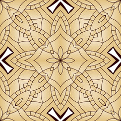 Bright seamless abstract pattern, mandala.