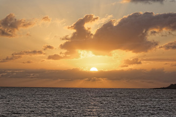 Naklejka premium Lever de soleil