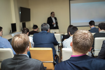 Audience in the conference hall. Business and Entrepreneurship.