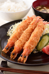 有頭海老フライ