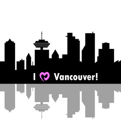 Fototapeta premium I love Vancouver