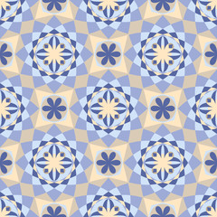 Decorative mosaic seamless pattern.