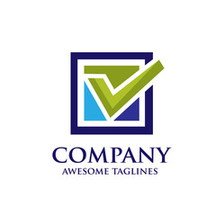 check box logo concept