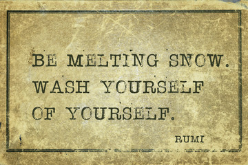 wash yourself Rumi