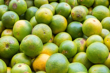 Orange fruit fresh in the market of Thailand.