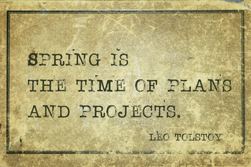 spring time Tolstoy