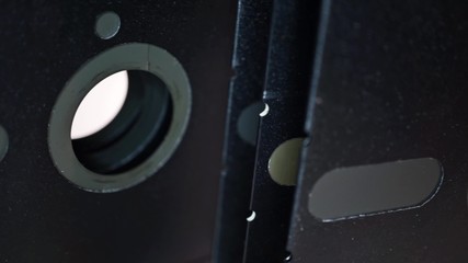 Movement of a view along the 5.25 inch floppy disks