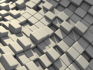 Abstract 3d Cubes Blocks Background