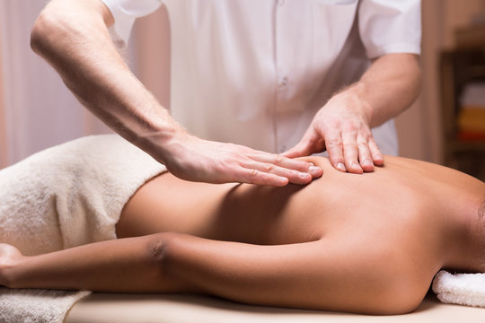 Rolling the skin on back