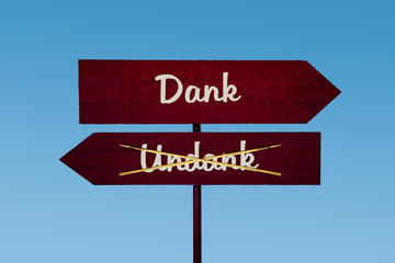 Schild 48 - Dank