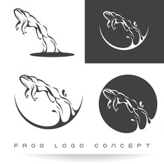 frog logo concept