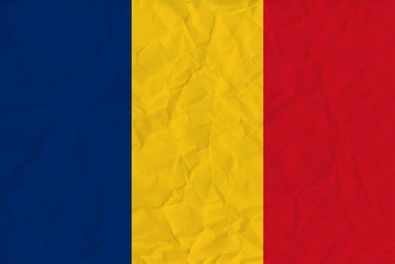 Romania paper  flag