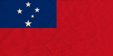 Samoa paper  flag