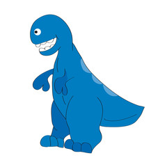 Tyrannosaurus on white background.