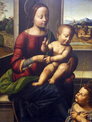 Nach Fra Bartolommeo: Madonna mit Kind und Hl. Johannes, Sammlung Alter Meister, Kroatische Akademie der Wissenschaften in Zagreb, Kroatien