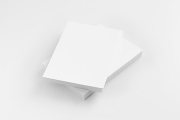 mock up black and white book