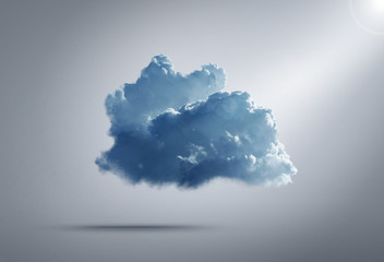 Cloud computing concept on background