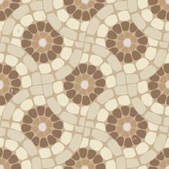 vector tile mosaic floor, stone background pattern