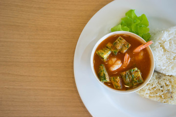 sour soup acacia shrimp