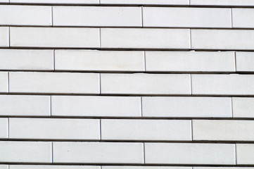 white brick facade