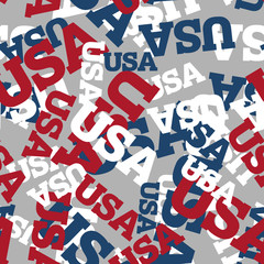 USA seamless pattern. National background. American texture. Pat