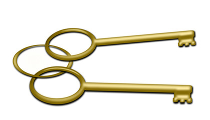Two golden Keys 
