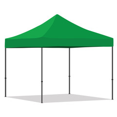Green folding tent © viktorijareut