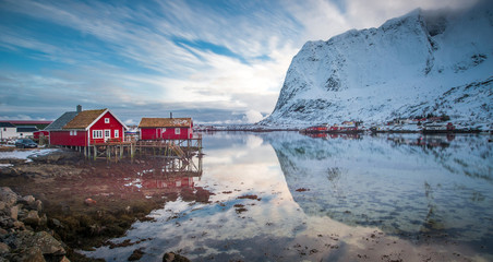 Fisherman's village, Lofoten island - obrazy, fototapety, plakaty