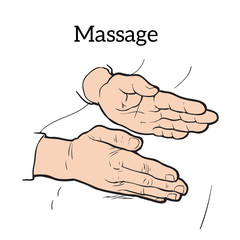 Therapeutic manual massage. Medical therapy
