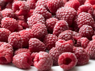 Frozen raspberries