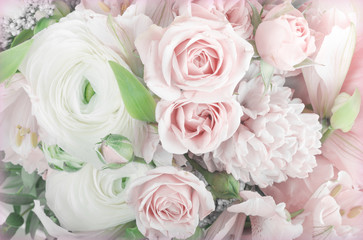 Amazing flower bouquet arrangement close up