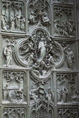 Milan Cathedral main door detail
