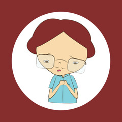 cartoon of person sad and upset