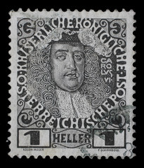 Stamp printed by Austria, shows Karl VI, circa 1904