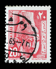 Stamp printed in Syria shows Ugharit Princess, circa 1964.