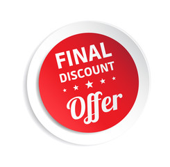 Final Discount Offer Sticker