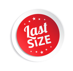 Last Size Sticker