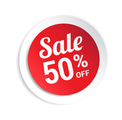 Sale 50% Off Sticker
