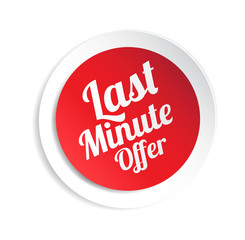 Last Minute Offer Sticker