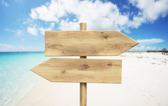 Beach Directional Sign Images Browse, Wooden Beach Sign With Arrow