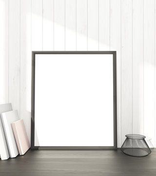 Blank frame at wall