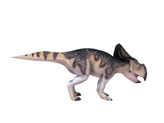 Fototapeta premium 3d render of a Dinosaur inside a white stage